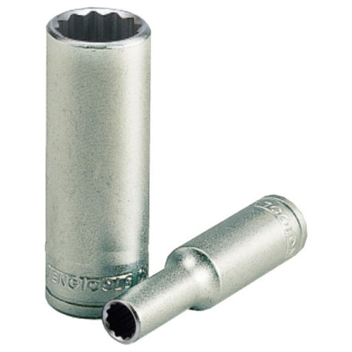 Teng Tools 1/4" Deep Socket 12 pt AF 3/8" Teng Tools - Town Tools 
