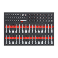 Teng Tools 1/4", 3/8" & 1/2" Socket Set FOAM4X4 85 Pieces