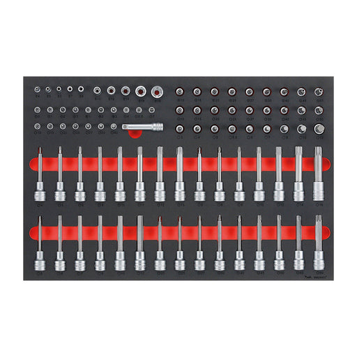 Teng Tools 1/4", 3/8" & 1/2" Socket Set FOAM4X4 85 Pieces Teng Tools - Town Tools 
