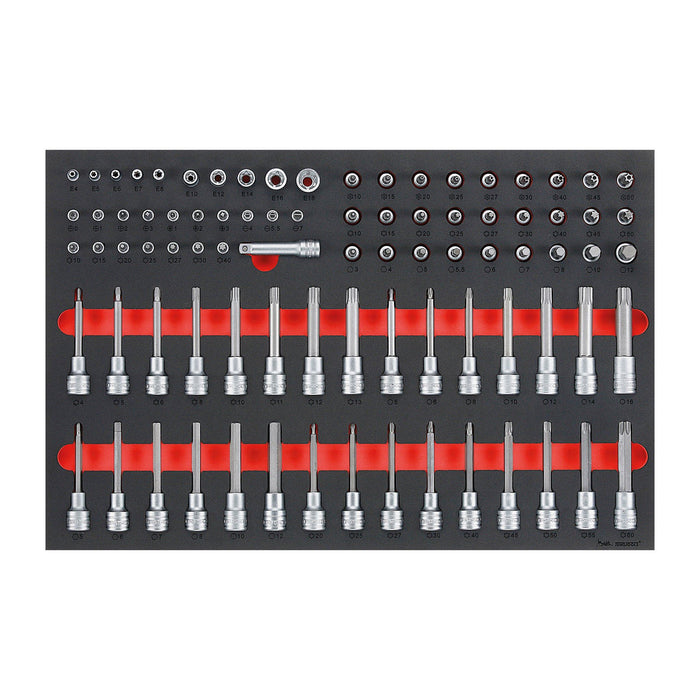 Teng Tools 1/4", 3/8" & 1/2" Socket Set FOAM4X4 85 Pieces Teng Tools - Town Tools 