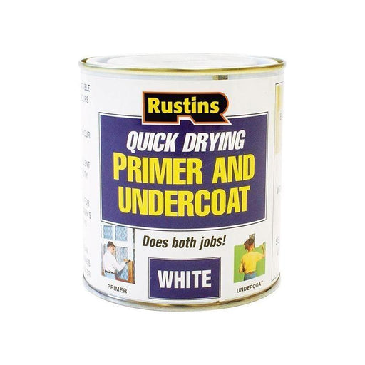 Rustins Quick Dry Primer & Undercoat White 250ml Rustins - Town Tools