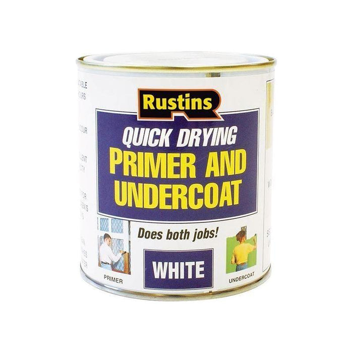 Rustins Quick Dry Primer & Undercoat White 250ml Rustins - Town Tools