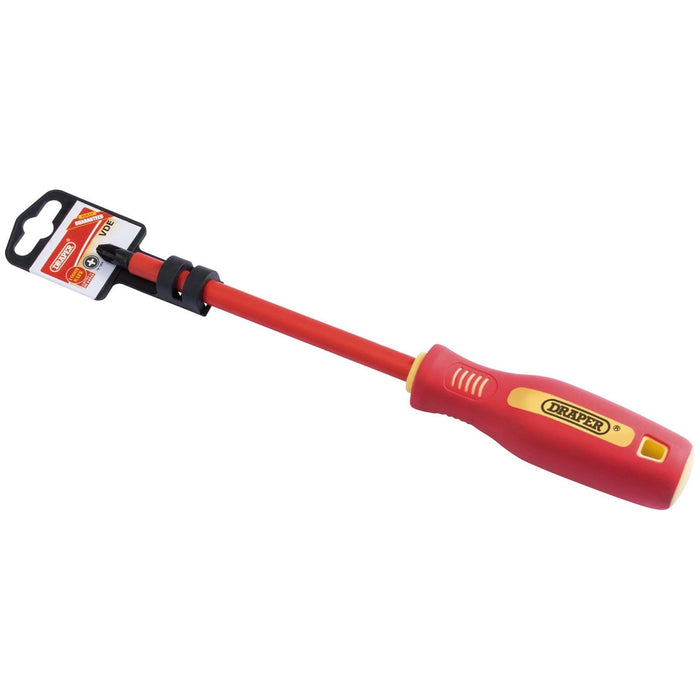 Draper Fully Insulated Soft Grip PZ TYPE Screwdriver, No.3 x 250mm 46535