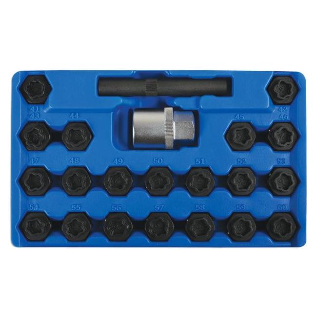 Laser Locking Wheel Nut Key Set 22pc - for BMW 6539 Laser - Town Tools 