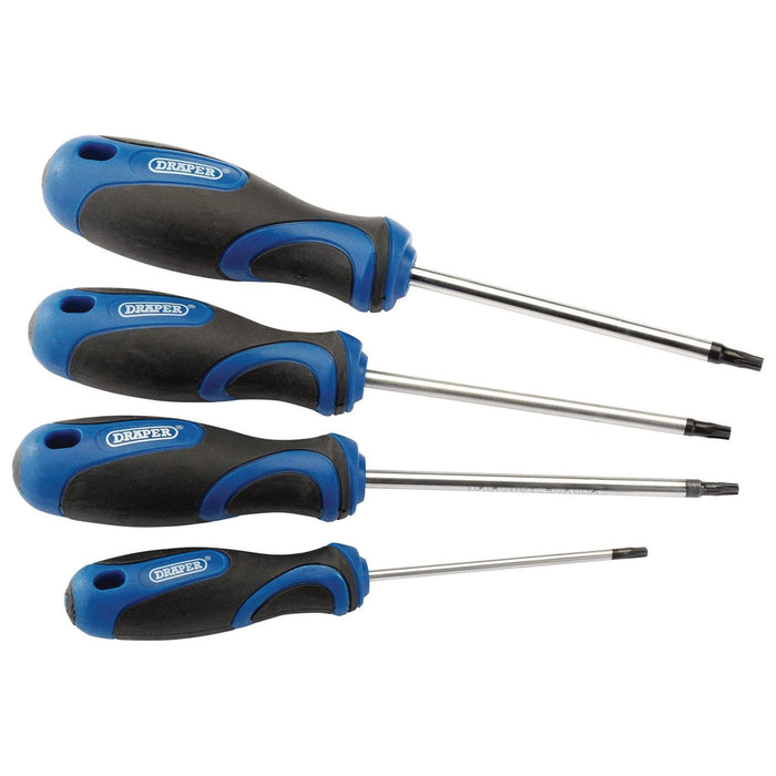 Draper TX-STAR Soft Grip Screwdriver Set (4 Piece) 36851 Draper - Town Tools 