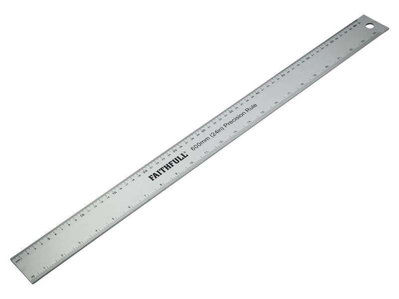Faithfull Aluminium Rule 600mm (24in) Faithfull - Town Tools