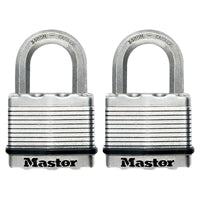 Master Lock Excell™ Laminated Steel 50mm Padlock - 25mm Shackle - Keyed Alike x 2