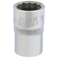 Draper Elora Bi-Hexagon Socket, 1/2" Sq. Dr., 18mm 24632