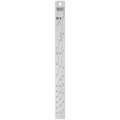 Sealey Aluminium Paint Measuring Stick 5:1/5:3 PA08 Sealey - Town Tools 