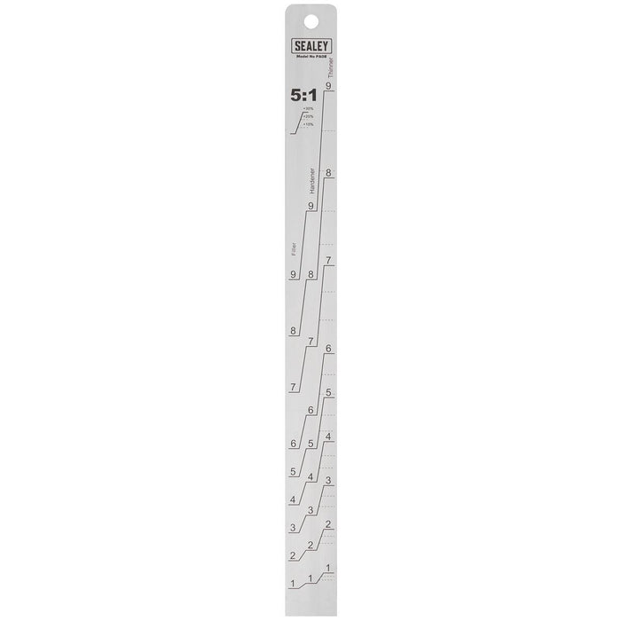 Sealey Aluminium Paint Measuring Stick 5:1/5:3 PA08 Sealey - Town Tools 