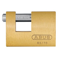 Abus Mechanical 82/70mm Monoblock Brass Shutter Padlock Keyed Alike 8514