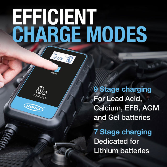 Ring RSC908T SMARTCHARGE 8 Charger & Maintainer