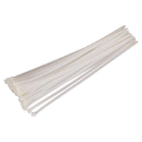 Sealey Cable Tie 450 x 7.6mm White Pack of 50 CT45076P50W