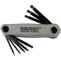 Teng Tools Folding Ball Point TX Key Set 8 Pieces