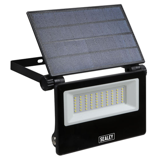 Sealey Extra-Slim Solar Floodlight with Wall Bracket 30W SMD LED LED30S Sealey - Town Tools 