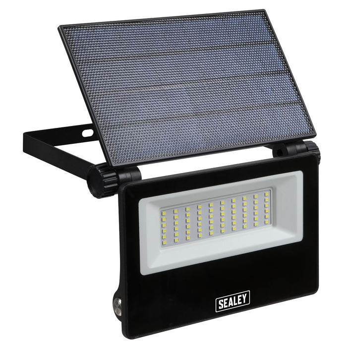 Sealey Extra-Slim Solar Floodlight with Wall Bracket 30W SMD LED LED30S Sealey - Town Tools 