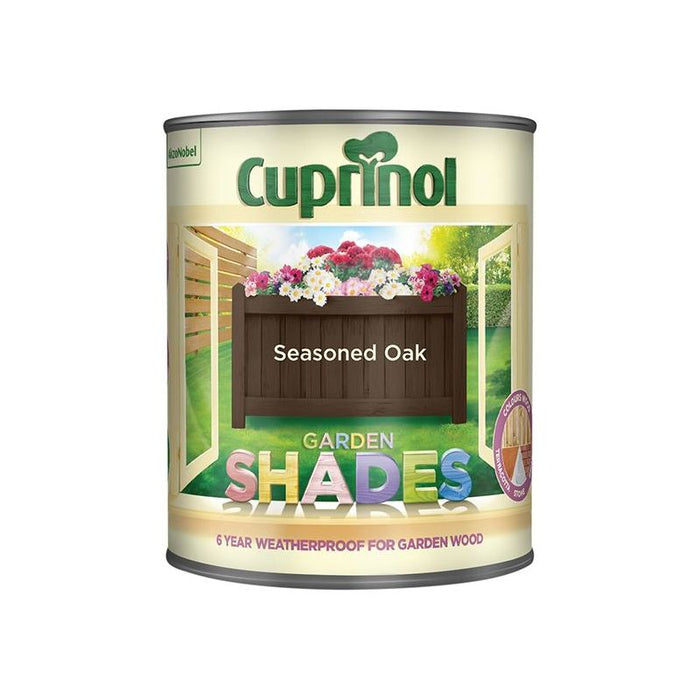 Cuprinol Garden Shades Seasoned Oak 1 litre Cuprinol - Town Tools