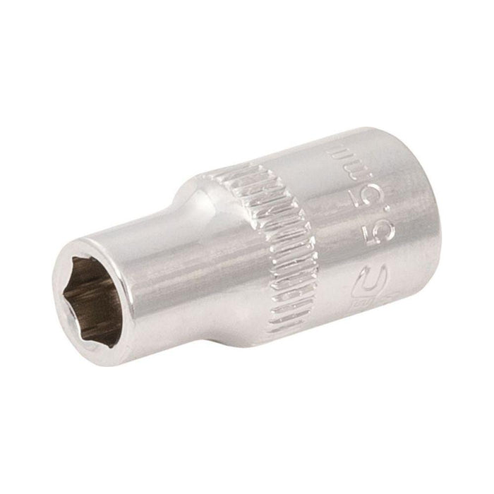 Silverline Socket 1/4" Drive 6pt Metric 5.5mm Silverline - Town Tools 