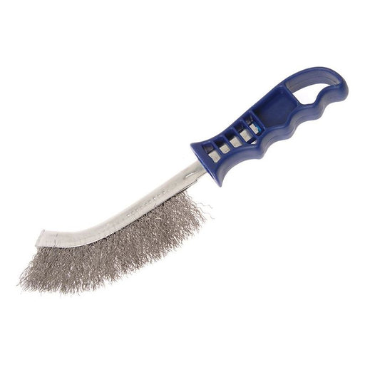 Faithfull Wire Scratch Brush Stainless Steel Blue Handle Faithfull - Town Tools