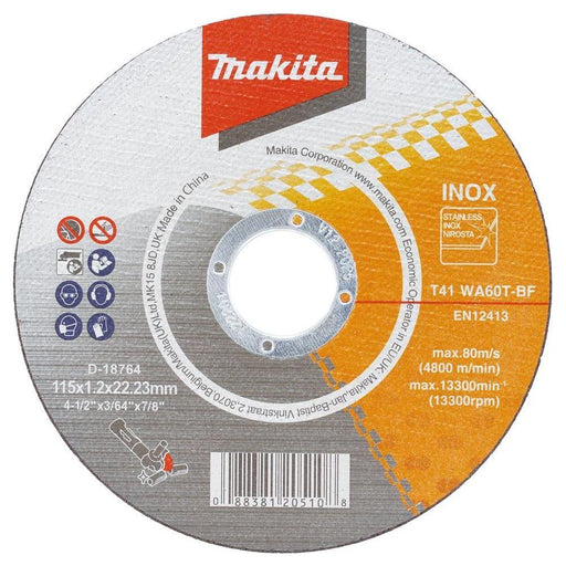 Makita Thin Cutting Wheel In Can 115 D-18764-10 Makita - Town Tools