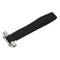 Sealey Oil Filter Strap Wrench300mm Capacity 3/8" & 1/2"Sq Drive AK6403