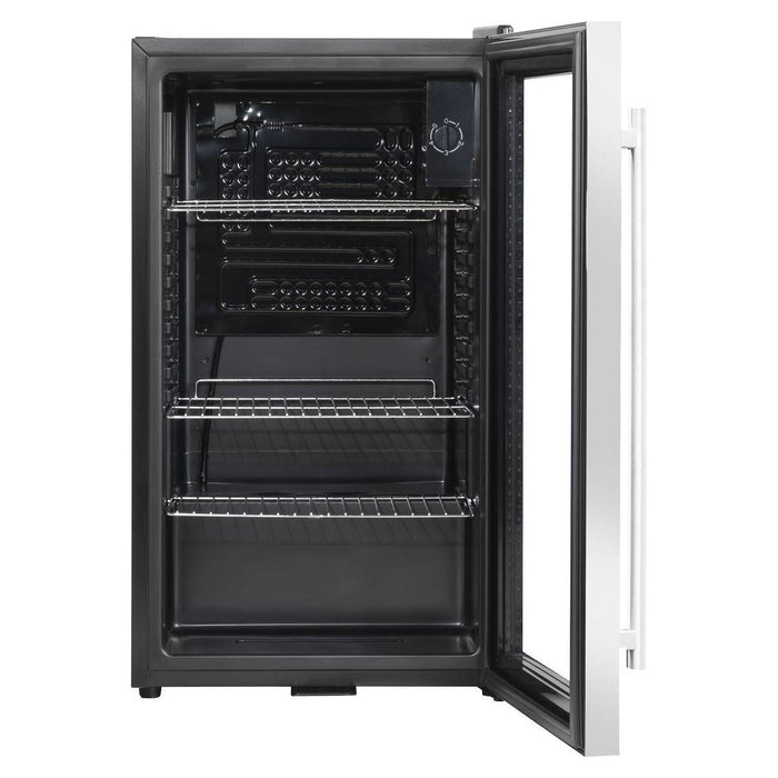 Baridi 85L Wine, Beer & Drinks Fridge with Thermostat - Stainless Steel Baridi - Town Tools