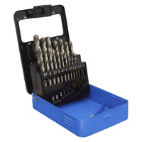 Sealey HSS Split Point Fully Ground Drill Bit Set 19pc Metric AK47191