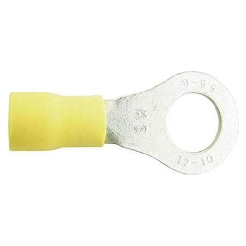 Wot-Nots Wiring Connectors - Yellow - Ring - 6mm - Pack of 25 Wot-Nots - Town Tools 