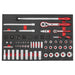 Teng Tools 1/4" & 1/2" Socket Set 6 pt FOAM4X4 126 Pieces Teng Tools - Town Tools 