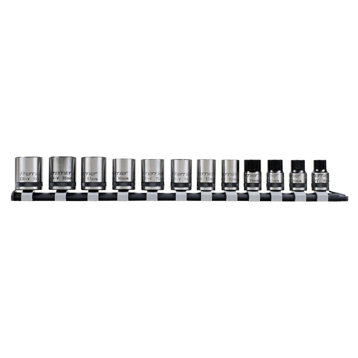 Sealey Premier Black Premier Black Lock-OnSocket Set 3/8"Sq Drive 12pc AK2741B Sealey Premier Black - Town Tools 