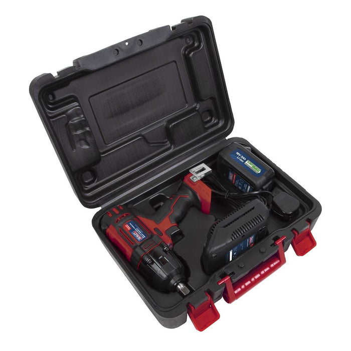 Sealey Cordless Impact Wrench 18V 3Ah Lithium-ion 1/2"Sq Drive CP400LI Sealey - Town Tools