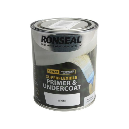 Ronseal Superflexible Primer & Undercoat White 750ml Ronseal - Town Tools