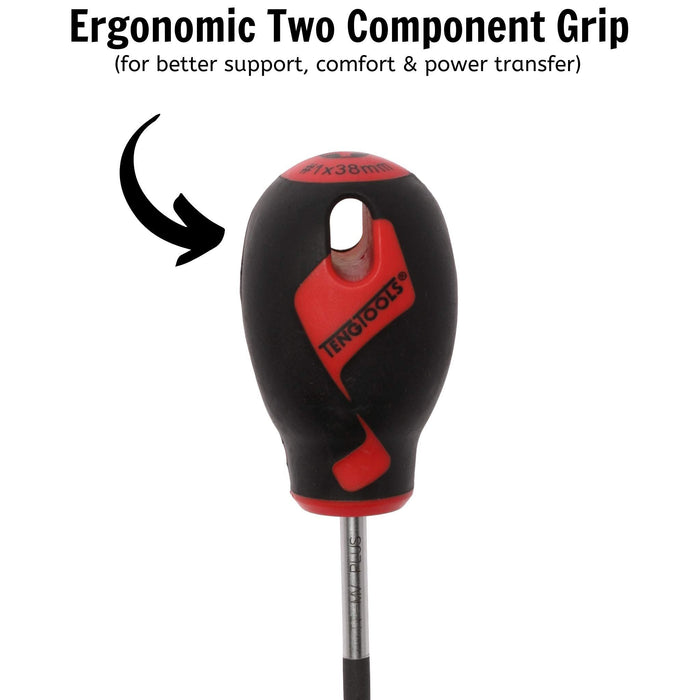 Teng Tools PH Screwdriver PH1 x 38mm XS Teng Tools - Town Tools 