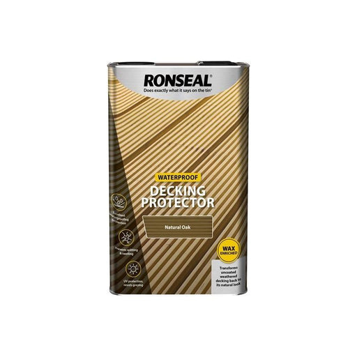 Ronseal Decking Protector Natural Oak 5 litre Ronseal - Town Tools