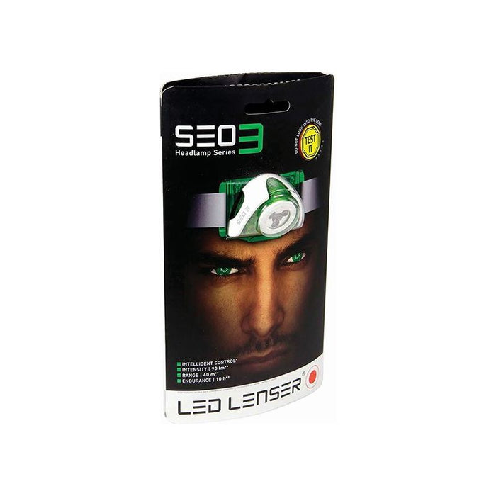 Ledlenser SEO3 LED Headlamp - Green (Test-It Pack) Ledlenser - Town Tools