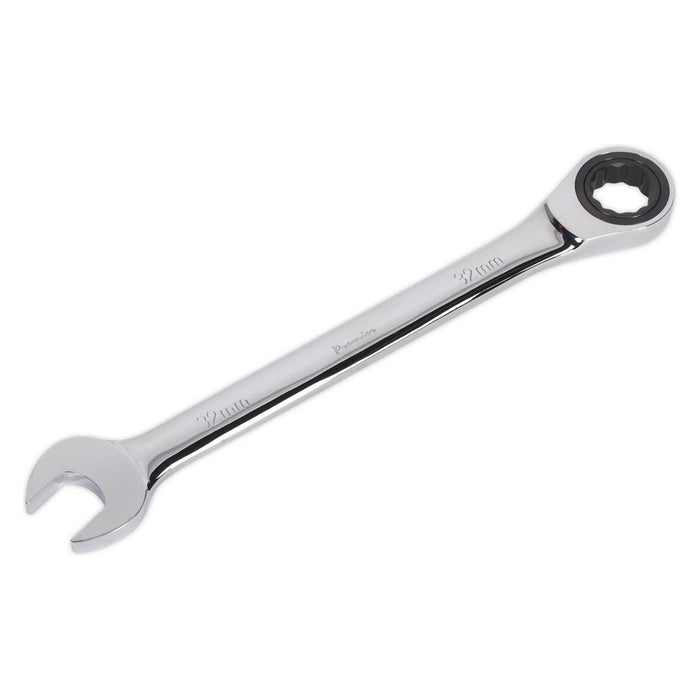 Sealey Ratchet Combination Spanner 32mm RCW32 Sealey - Town Tools 