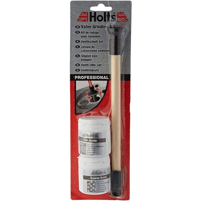 Holts Valve Grinding 3 Piece Kit Coarse & Fine Grade Paste Lapping Stick Grinder