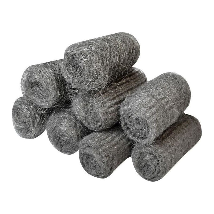 Faithfull Steel Wool, Assorted Grades 20g Rolls (Pack 8) Faithfull - Town Tools
