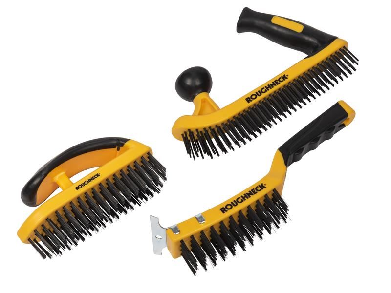Roughneck Heavy Duty Wire Brush Set (3pc) Roughneck - Town Tools