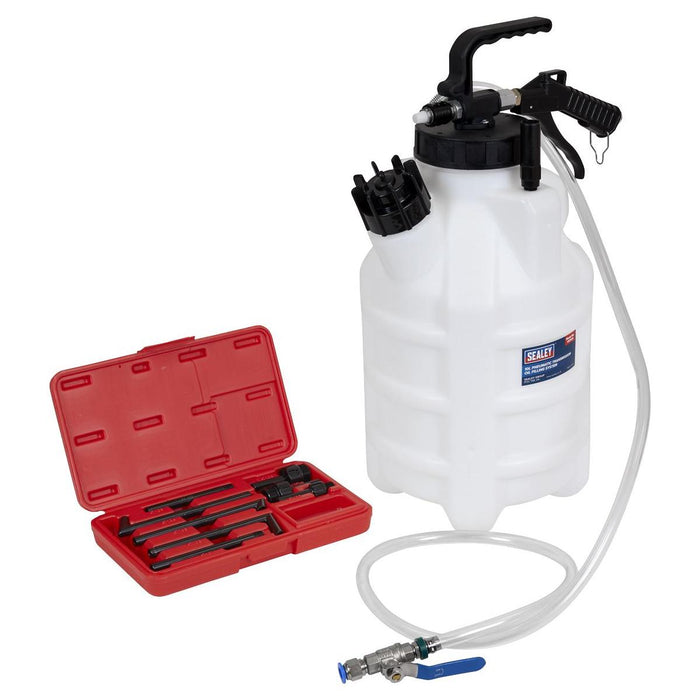 Sealey Pneumatic Transmission Oil Filling System 10L VS7019 Sealey - Town Tools 