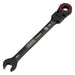 Draper Expert HI-TORQ Metric Flexible Head Ratchet Combination Spanner, 9mm, Black Draper - Town Tools