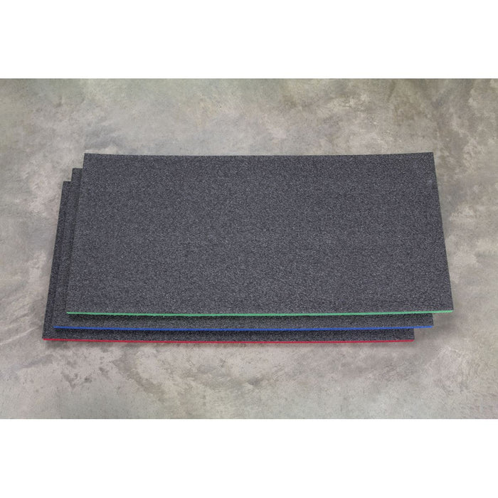 Sealey Easy Peel Shadow Foam� Green/Black 1200 x 550 x 30mm SF30G Sealey - Town Tools 