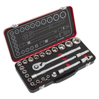 Sealey Premier Platinum Premier Platinum Socket Set 1/2"Sq Drive 24pc AK7924