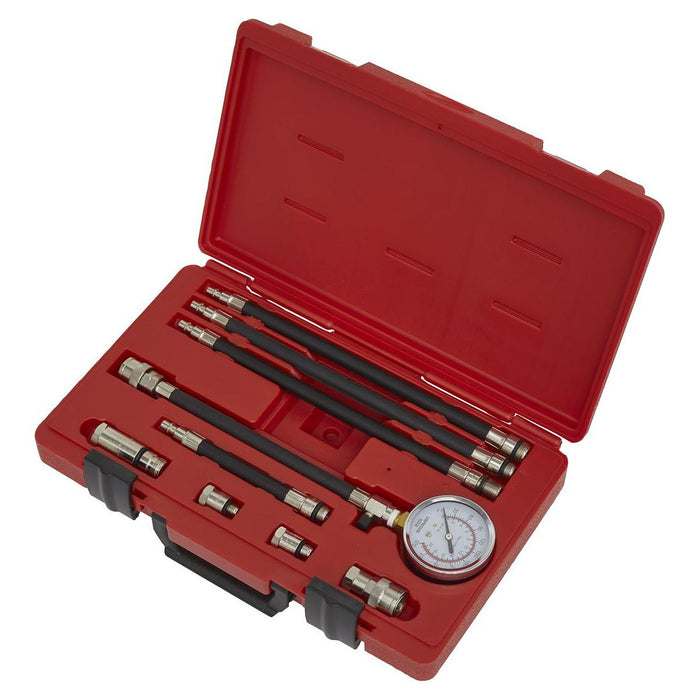 Sealey Petrol Compression Test Kit 10pc VSE206 Sealey - Town Tools 