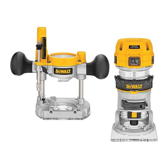 Dewalt Power Tools D26204K 1/4in Premium Plunge & Fixed Base Combi Router 900W 110V DeWALT Power Tools - Town Tools