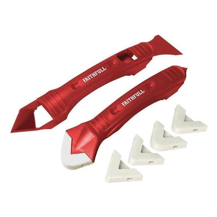 Faithfull Silicone Scraper Kit Two Piece Faithfull - Town Tools