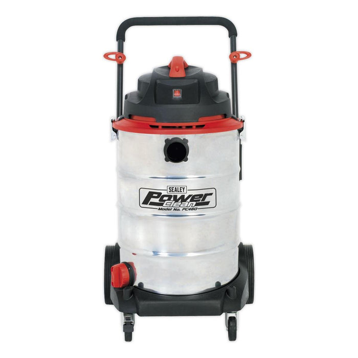 Sealey Vacuum Cleaner Wet & Dry 60L Stainless Drum 1600W/230V PC460 Sealey - Town Tools 