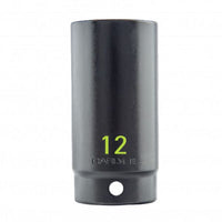 Carlyle Tools 1/2 Drive 12mm 6 Point Deep Impact Socket