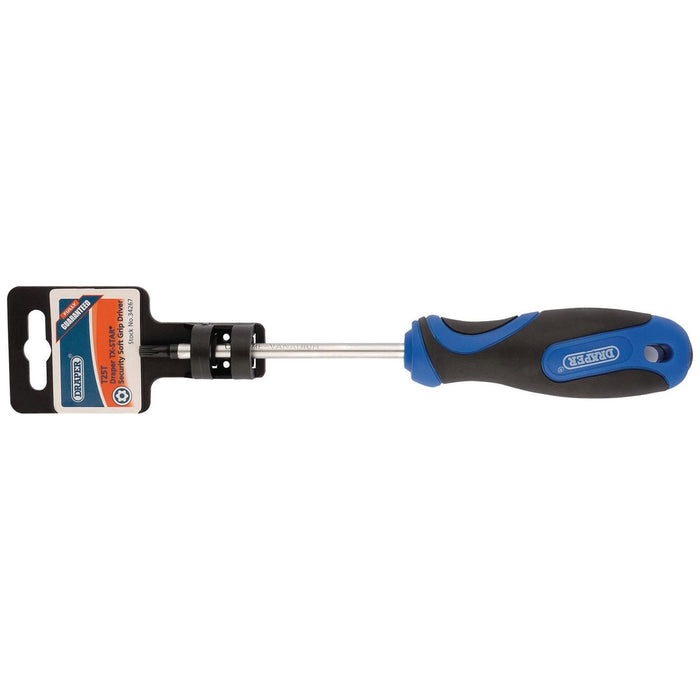 Draper TX-STAR Soft Grip Security Screwdriver, T25 34267 Draper - Town Tools 