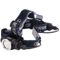 Draper Rechargeable LED Head Torch, 10W - RHL4